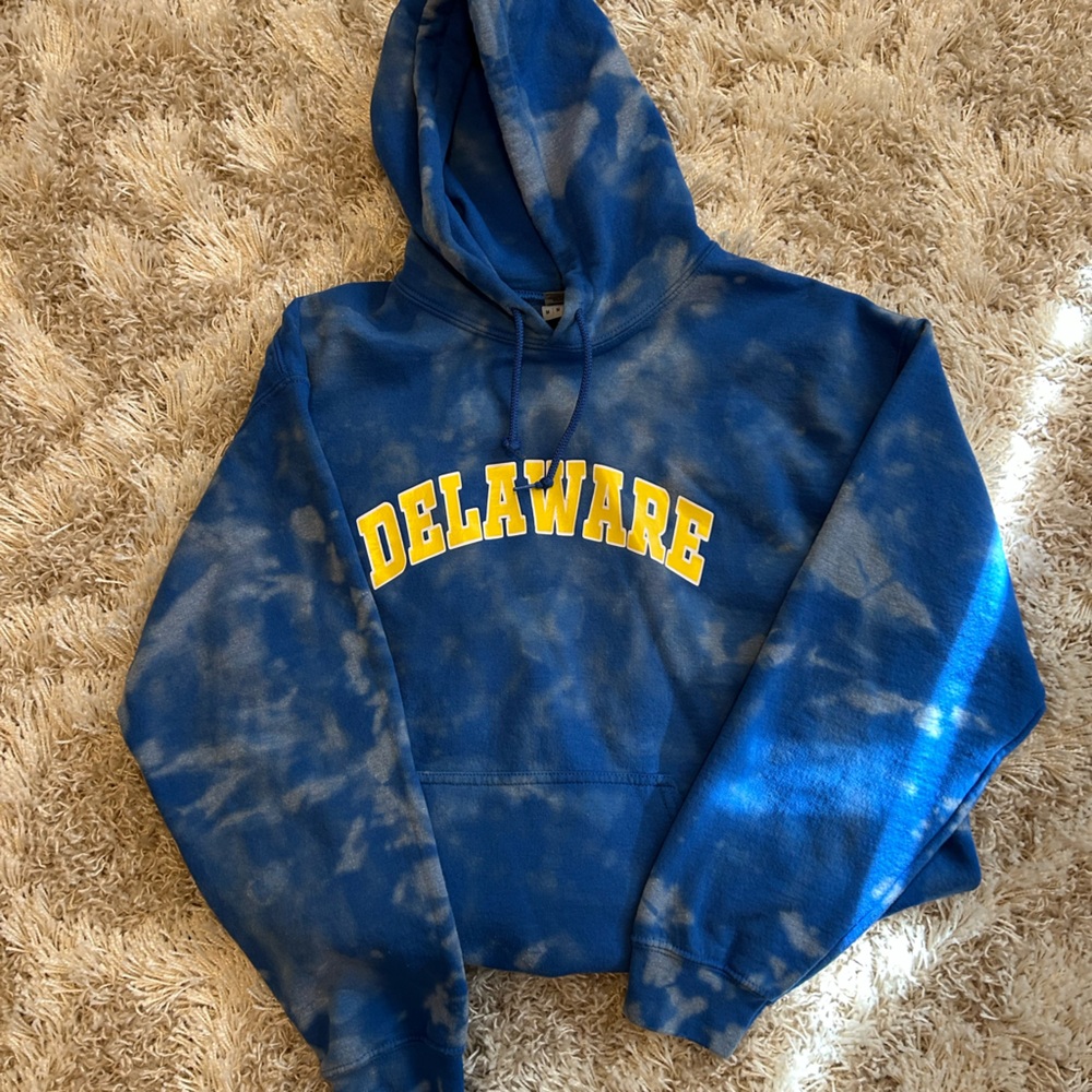 Custom Made Tie-Dye University of Delaware Hoodie